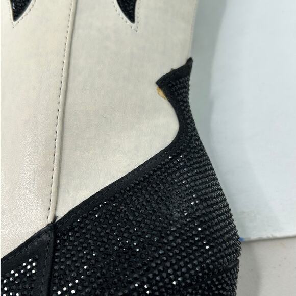 INC International Concepts Iresa Jeweled Western Knee High Boot Cream Women 5.5M - Picture 13 of 13